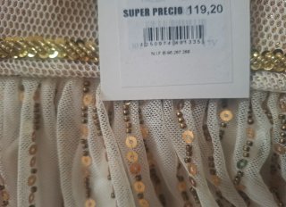 Vestido Dorado con Lentejuelas