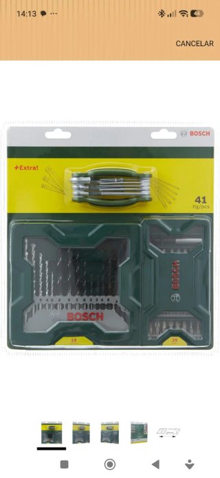 Set de 41 Piezas Bosch: Brocas, Puntas y Llaves