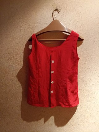 Blusa vintage Burberrys roja