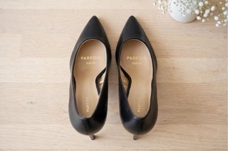 Salón Parfois Piel Tacón 8cm Talla 40 Negro