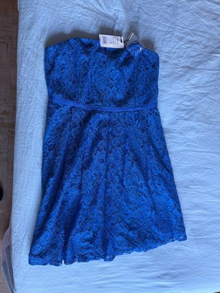 Vestido de fiesta azul Morgan