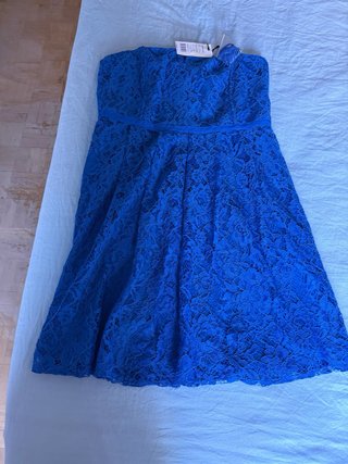 Vestido de fiesta azul Morgan