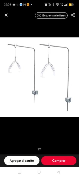 Soporte de pantalla metálico aluminio