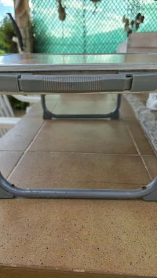 TAVOLO PIEGHEVOLE IN ALLUMINIO E LEGNO PER CAMPEGGIO/SPIAGGIA
