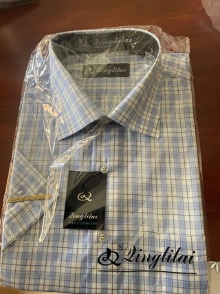 Camisa de vestir Qinglilai cuadros M