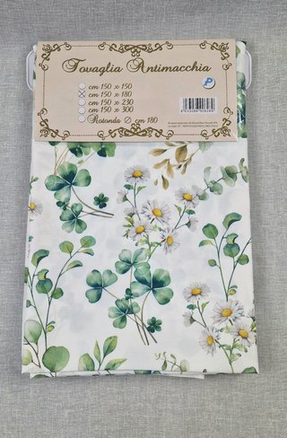 Tovaglia antimacchia 150x180 fiori