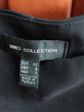 Falda pantalón negra Mango