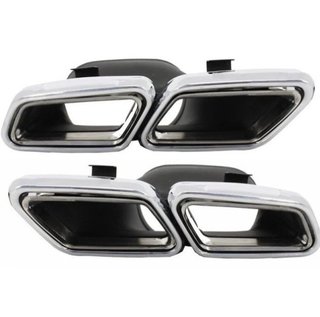 Salidas dobles de escape Mercedes tipo C63 S63 AMG