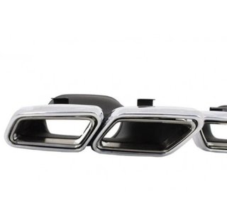 Salidas dobles de escape Mercedes tipo C63 S63 AMG
