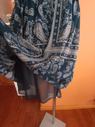 Vestido Estampado Mango Talla M