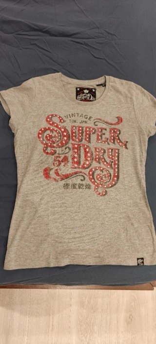 Camiseta SuperDry Gris Talla M