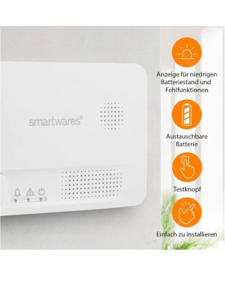 Detector de Monóxido Carbono Smartwares FGA-13051