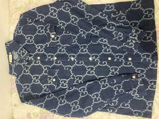 Camisa Gucci GG Denim Azul