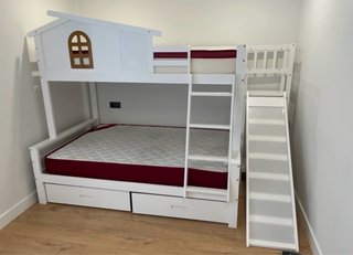 Litera Infantil con Tobogán y Cajones