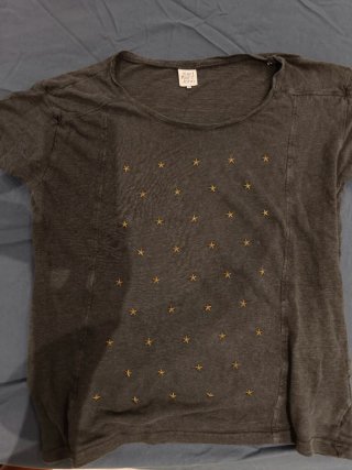 Camiseta Karl Marc John Gris con Estrellas