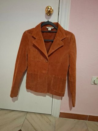 Chaqueta Clásica Ante Casual Corner Talla M