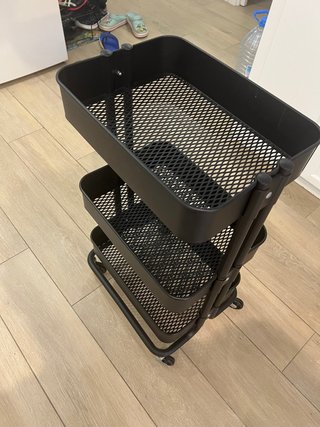 Carrito IKEA RÅSKOG Negro