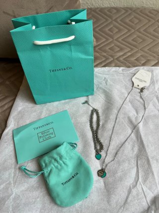 Conjunto Collar y Pulsera Tiffany & Co. Acero inox