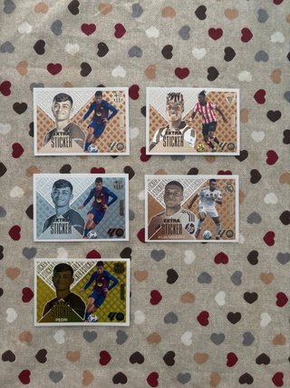 Lote 5 Cromos Extra Sticker La Liga 24-25