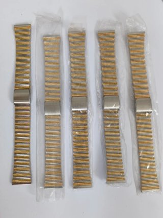 Lote 5 Brazaletes Acero 18mm Oro/Plata