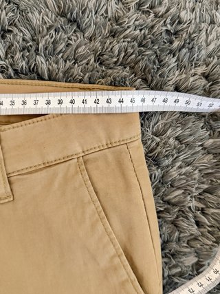 Pantalón Chino Zara Beige Skinny Fit Hombre Talla