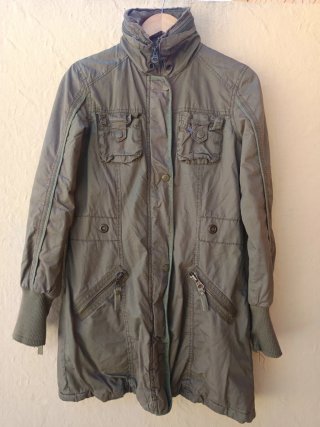 Abrigo Estilo Militar Verde Oliva