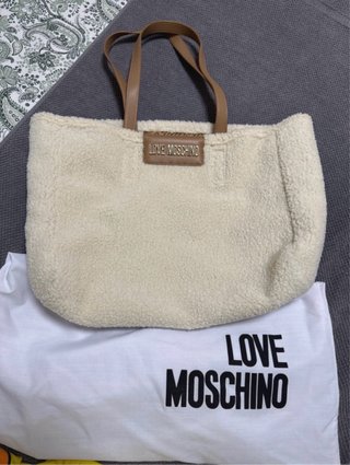 Bolso Love Moschino beige y marrón