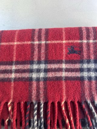 Bufanda Burberry Tartán Roja