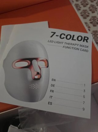 Mascarilla LED Terapia 7 Colores