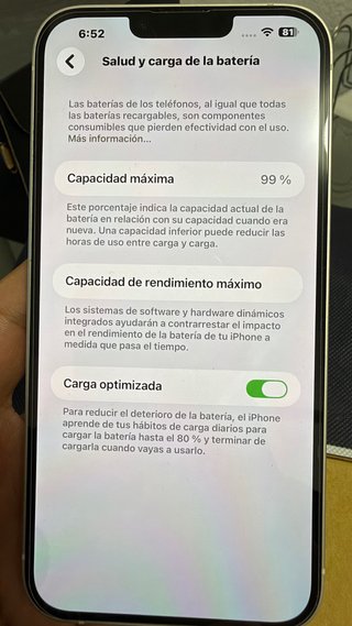 iPhone 14 Plus 99% Capacidad Máxima