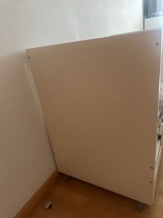 Cuna IKEA blanca con cajones