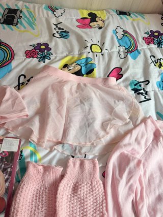 Ropa de ballet niña rosa