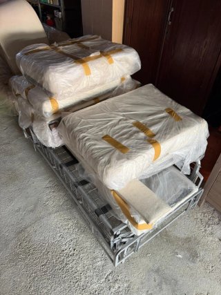 Sofá cama plegable con colchón