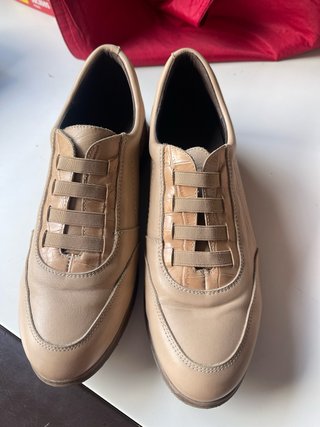 Zapatos Casual Mujer Beige