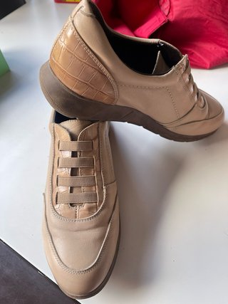 Zapatos Casual Mujer Beige