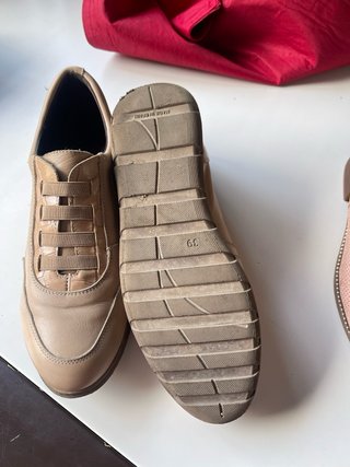 Zapatos Casual Mujer Beige