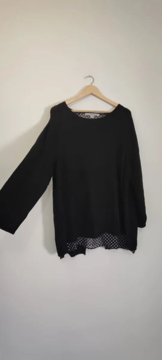 Jersey Negro Talla 46