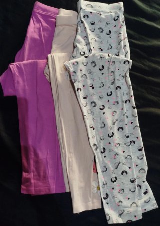 Leggings menina 3 pares