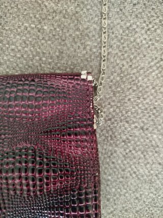 Borsa Fendi Viola Pelle Serpente