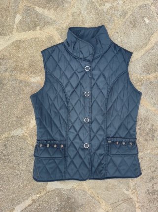 Gilet Trapuntato Best Company Blu Donna Vintage