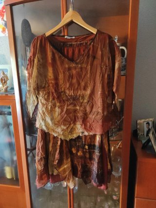 Conjunto falda y blusa estampado