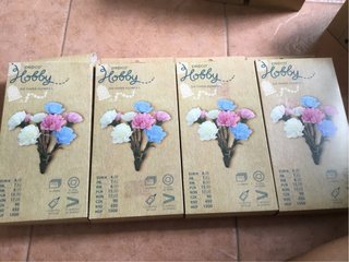 4 Sets de Flores de Papel DIY Pepco