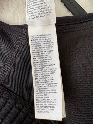Sujetador Deportivo Negro con Cremallera Nike XS