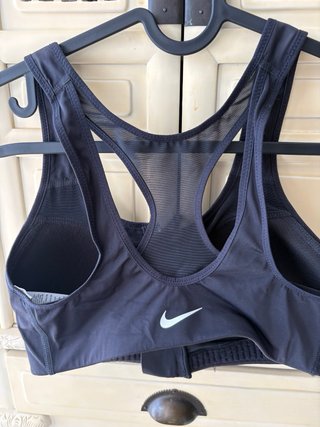 Sujetador Deportivo Negro con Cremallera Nike XS