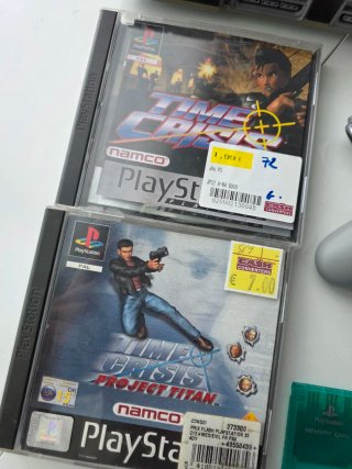 PS1 Estilo Manga Japones + Time Crisis + Pistola