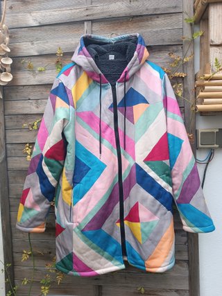 Cárdigan Multicolor con Capucha