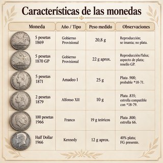 Lote monedas antiguas y plata – España y USA