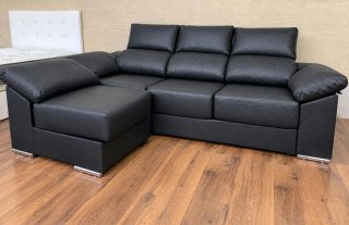 Sofá Chaiselongue Gris 450€