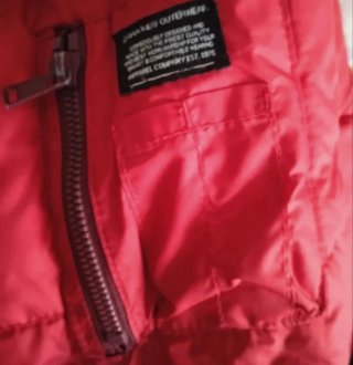 Cazadora / anorak de plumas, rojo niño 8 años