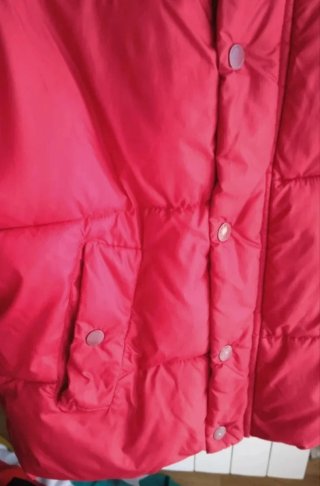 Cazadora / anorak de plumas, rojo niño 8 años